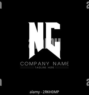 NC Letter Logo Design. Initial letters NC gaming's logo icon for technology companies. Tech letter NC minimal logo design template. NC letter design v Stock Vector