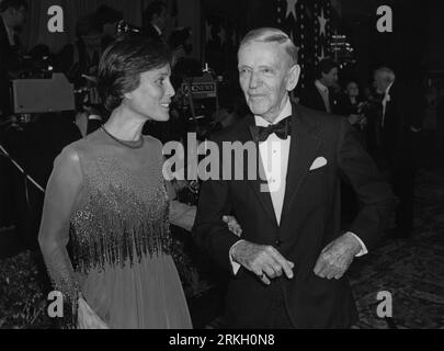 Fred Astaire and wife Robyn Smith attend the Ninth Annual American Film ...
