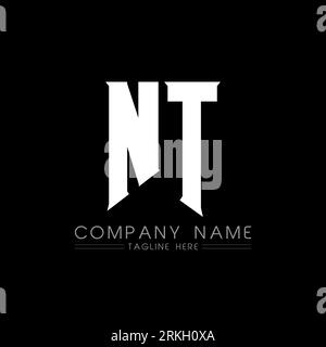 NT LOGO DESIGN Stock Vector