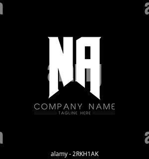 NA Letter Logo Design. Initial letters NA gaming's logo icon for technology companies. Tech letter NA minimal logo design template. NA letter design v Stock Vector