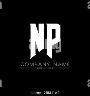 NP Letter Logo Design. Initial letters NP gaming's logo icon for technology companies. Tech letter NP minimal logo design template. NP letter design v Stock Vector