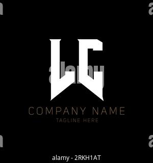 LC Letter Logo Design. Initial letters LC gaming's logo icon for technology companies. Tech letter LC minimal logo design template. LC letter design v Stock Vector