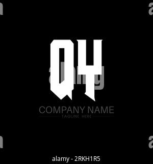 QY Letter Logo Design. Initial letters QY gaming's logo icon for technology companies. Tech letter QY minimal logo design template. QY letter design v Stock Vector