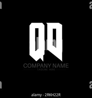 QD Letter Logo Design. Initial letters QD gaming's logo icon for technology companies. Tech letter QD minimal logo design template. QD letter design v Stock Vector