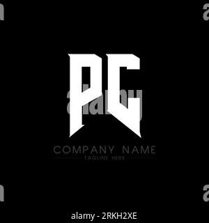 PC Letter Logo Design. Initial letters PC gaming's logo icon for technology companies. Tech letter PC minimal logo design template. PC letter design v Stock Vector