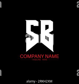 SB Letter Logo Design. Initial letters SB gaming's logo icon for technology companies. Tech letter SB minimal logo design template. SB letter design v Stock Vector