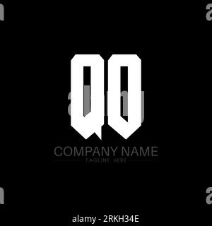 QO Letter Logo Design. Initial letters QO gaming's logo icon for technology companies. Tech letter QO minimal logo design template. QO letter design v Stock Vector