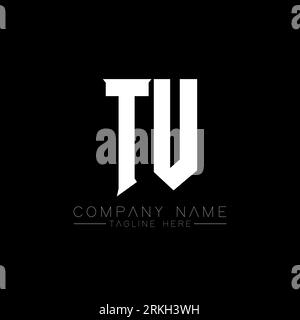 TU Letter Logo Design. Initial letters TU gaming's logo icon for technology companies. Tech letter TU minimal logo design template. TU letter design v Stock Vector