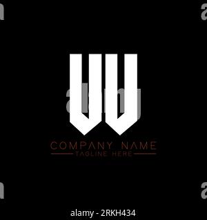 UV Letter Logo Design. Initial letters UV gaming's logo icon for technology companies. Tech letter UV minimal logo design template. UV letter design v Stock Vector