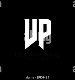 VP Letter Logo Design. Initial letters VP gaming's logo icon for technology companies. Tech letter VP minimal logo design template. V P letter design Stock Vector