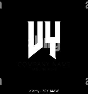VY Letter Logo Design. Initial letters VY gaming's logo icon for technology companies. Tech letter VY minimal logo design template. V Y letter design Stock Vector