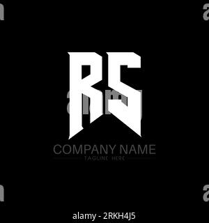 RS Letter Logo Design. Initial letters RS gaming's logo icon for technology companies. Tech letter RS minimal logo design template. RS letter design v Stock Vector