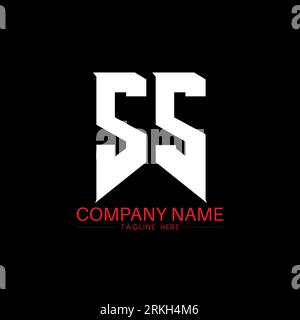 SS Letter Logo Design. Initial letters SS gaming's logo icon for technology companies. Tech letter SS minimal logo design template. SS letter design v Stock Vector