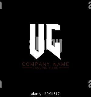 UC Letter Logo Design. Initial letters UC gaming's logo icon for technology companies. Tech letter UC minimal logo design template. UC letter design v Stock Vector