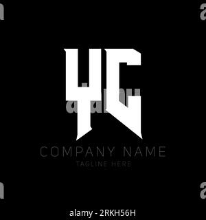 YC Letter Logo Design. Initial letters YC gaming's logo icon for technology companies. Tech letter YC minimal logo design template. Y C letter design Stock Vector