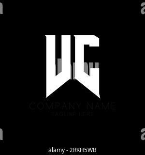 VC Letter Logo Design. Initial letters VC gaming's logo icon for technology companies. Tech letter VC minimal logo design template. V C letter design Stock Vector