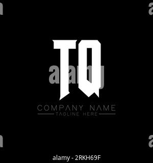 TQ Letter Logo Design. Initial letters TQ gaming's logo icon for technology companies. Tech letter TQ minimal logo design template. TQ letter design v Stock Vector
