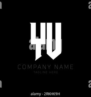 YU Letter Logo Design. Initial letters YU gaming's logo icon for technology companies. Tech letter YU minimal logo design template. Y U letter design Stock Vector