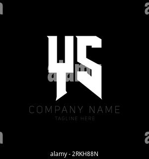 YS Letter Logo Design. Initial letters YS gaming's logo icon for technology companies. Tech letter YS minimal logo design template. Y S letter design Stock Vector