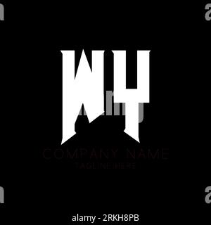 WY Letter Logo Design. Initial letters WY gaming's logo icon for technology companies. Tech letter WY minimal logo design template. W Y letter design Stock Vector