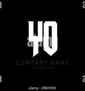 YO Letter Logo Design. Initial letters YO gaming's logo icon for technology companies. Tech letter YO minimal logo design template. Y O letter design Stock Vector