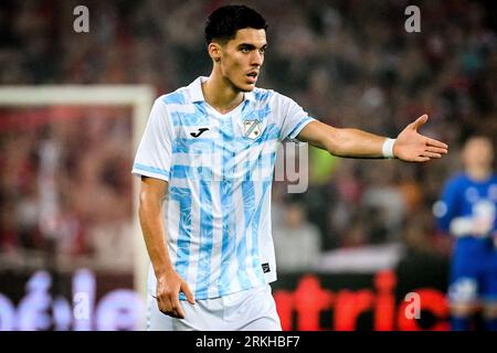 Lille, France. 24th Aug, 2023. Niko Jankovic of Rijeka during the UEFA Europa Conference League match between Lille Olympique Sporting Club and HNK Rijeka played at Stade Pierre-Mauroy on August 24, 2023 in Lille, France. (Photo by Matthieu Mirville/PRESSINPHOTO) Credit: PRESSINPHOTO SPORTS AGENCY/Alamy Live News Stock Photo