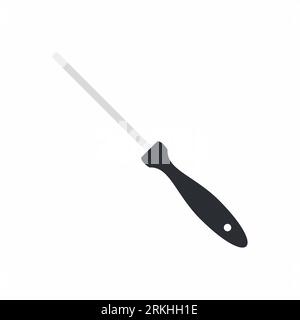 Knife sharpener icon in trendy flat style isolated on white background. Cooking equipment in cartoon style. Chef and restaurant, kitchen concept. Flat Stock Vector