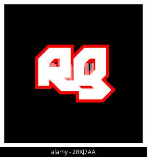 RG logo design, initial RG letter design with sci-fi style. RG logo for game, esport, Technology, Digital, Community or Business. R G sport modern Ita Stock Vector