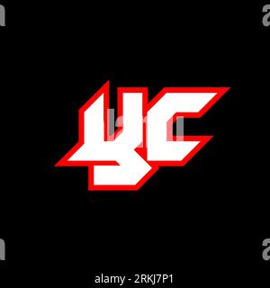 YC logo design, initial YC letter design with sci-fi style. YC logo for game, esport, Technology, Digital, Community or Business. Y C sport modern Ita Stock Vector