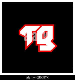 TG logo design, initial TG letter design with sci-fi style. TG logo for game, esport, Technology, Digital, Community or Business. T G sport modern Ita Stock Vector