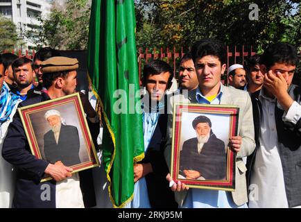 Burhanuddin Rabbani Former President Of Afghanistan Kabul Stock Photo 