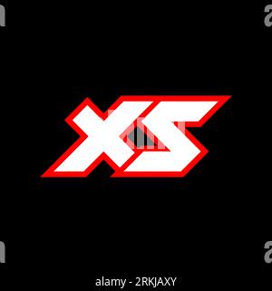 XS logo design, initial XS letter design with sci-fi style. XS logo for game, esport, Technology, Digital, Community or Business. X S sport modern Ita Stock Vector