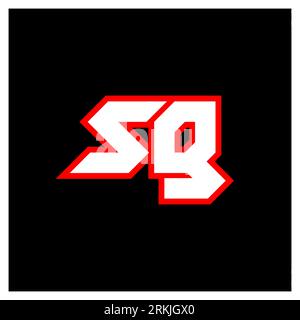 SG logo design, initial SG letter design with sci-fi style. SG logo for game, esport, Technology, Digital, Community or Business. S G sport modern Ita Stock Vector
