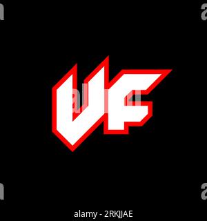 VZ logo design, initial VZ letter design with sci-fi style. VZ logo for game, esport, Technology, Digital, Community or Business. V Z sport modern Ita Stock Vector