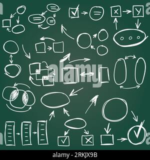 Balloon icon in hand drawn style. Round shaped handmade doodle vector illustration on isolated background. Frames sign business concept. Stock Vector