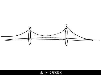 How to Draw Dashengguan Yangtze River Bridge (Bridges) Step by Step |  DrawingTutorials101.com