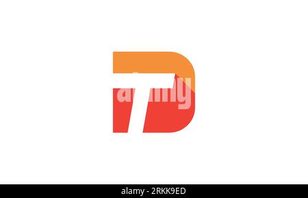 DT logo design. modern Letter DT monogram logo initials. DT logo template Stock Vector