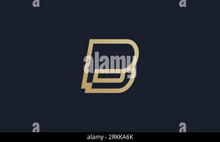 Creative and Minimalist Letter BP PB Logo Design , PB BP Monogram Stock Vector