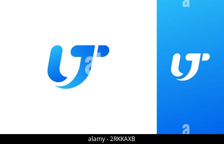 monogram letter UT logo design . Letter UT initials logo . Letter UT logo design template Stock Vector