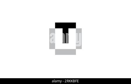 monogram letter UT logo design . Letter UT initials logo . Letter UT logo design template Stock Vector