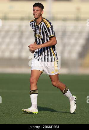 Vercelli, Italy, 13th August 2023. Facundo Gonzalez of Juventus during the Pre Season Friendly match at Stadio Silvio Piola, Vercelli. Picture credit should read: Jonathan Moscrop / Sportimage Stock Photo