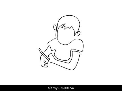 cute artist boy, children painting, vector illustration Stock Vector Image  & Art - Alamy