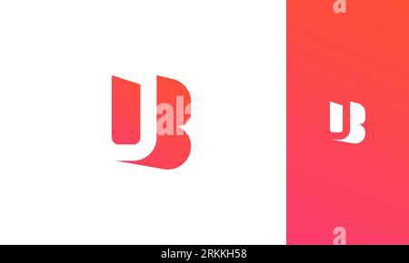 Creative Letter UB logo . Letter UB Initials logo design . clean and modern logo design Stock Vector