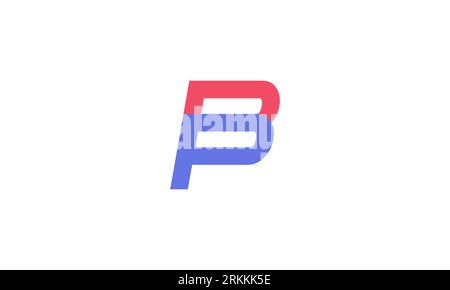 Creative and Minimalist Letter BP PB Logo Design , PB BP Monogram Stock Vector