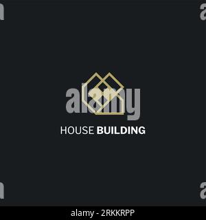 Modern elegant architecture logo design Buildings Logo. Real Estate Logo. Apartment Logo. Architecture, Resort and Creative House Logo. Stock Vector