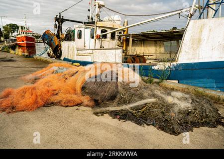 Port Dziwnów - fishing boats in the port Stock Photo