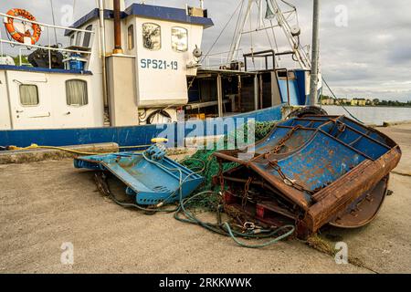 Port Dziwnów - fishing boats in the port Stock Photo