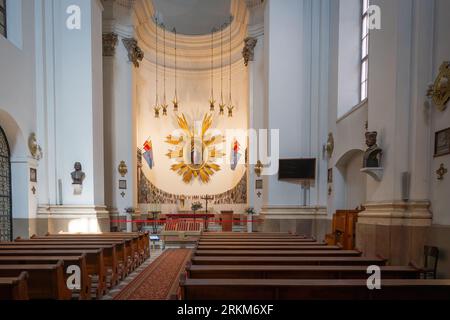 Jesuit Church Interior - Church of the Gracious Mother of God - Warsaw, Poland Stock Photo