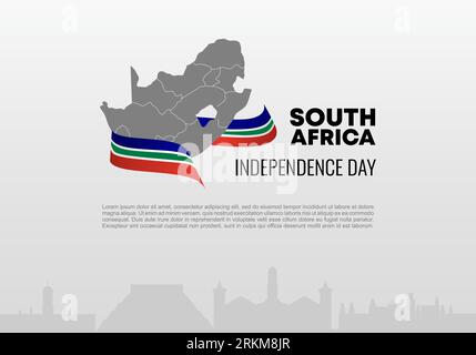 South africa independence day background banner poster for celebration on April 27 th. Stock Vector