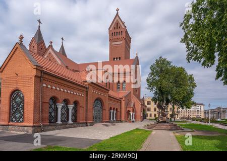 Church of Saints Simon and Helena - Minsk Red Church - Minsk, Belarus Stock Photo